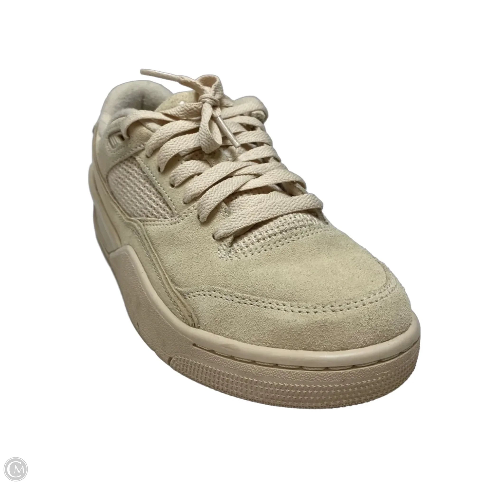 Shoes Luxury Designer By Jordan In Cream, Size: 7.5