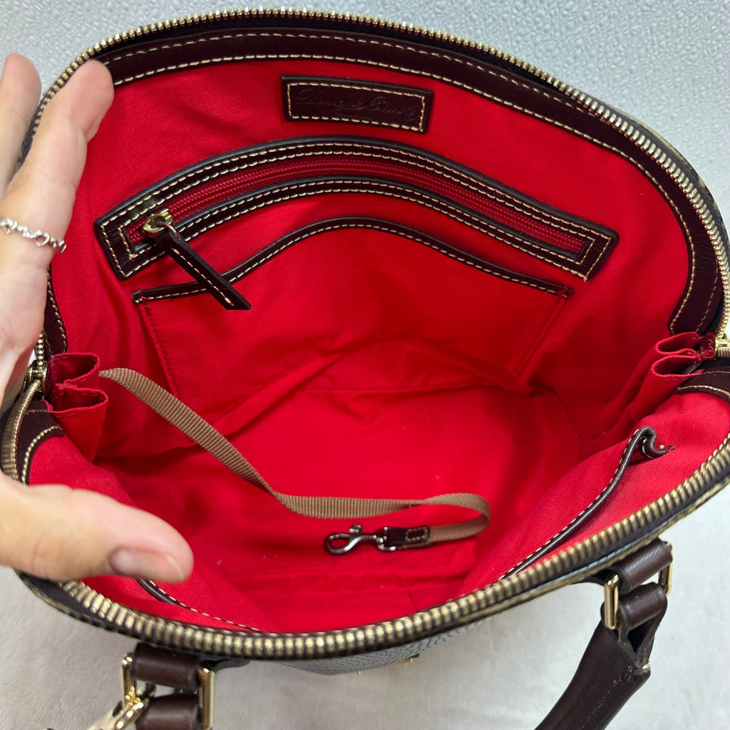 Zip zip satchel Handbag Designer By Dooney And Bourke, Size: Medium