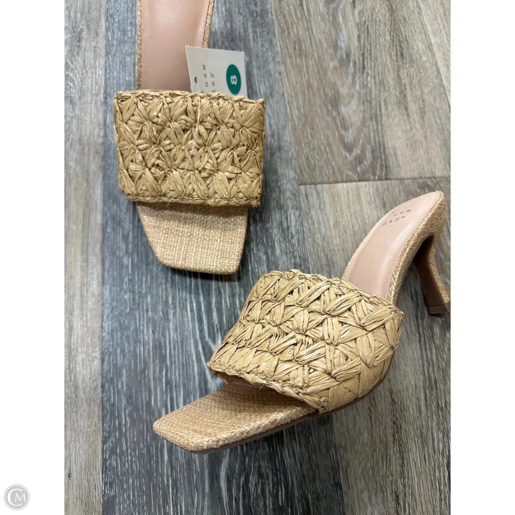 Sandals Heels Stiletto By A New Day In Beige, Size: 8
