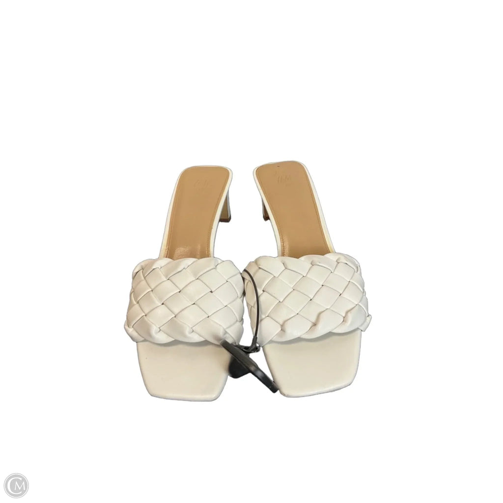Shoes Heels Block By H&m In White, Size: 7.5
