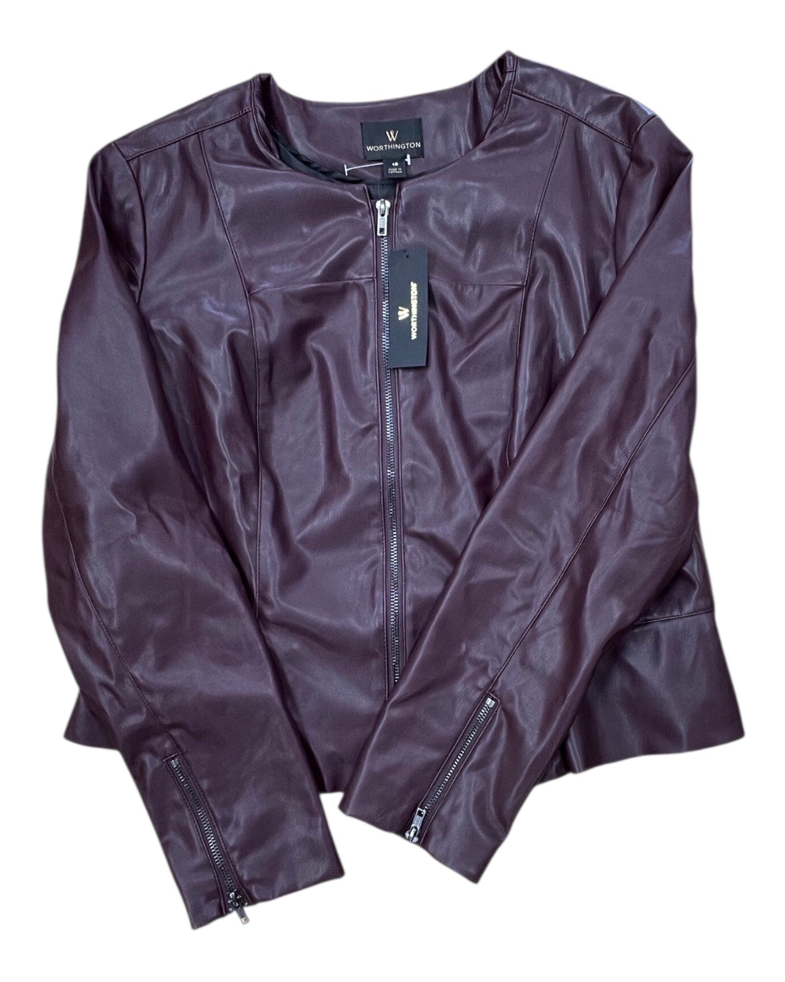 Coat Other By Worthington In Purple, Size:16