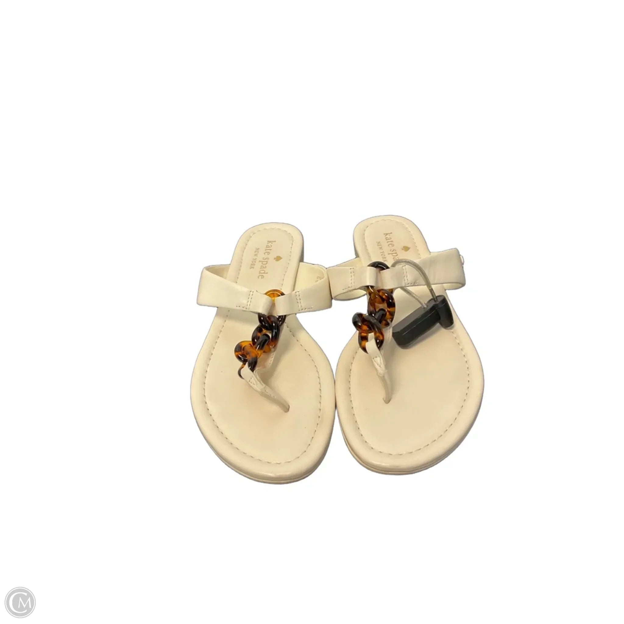 Sandals Designer By Kate Spade In Cream, Size: 6.5