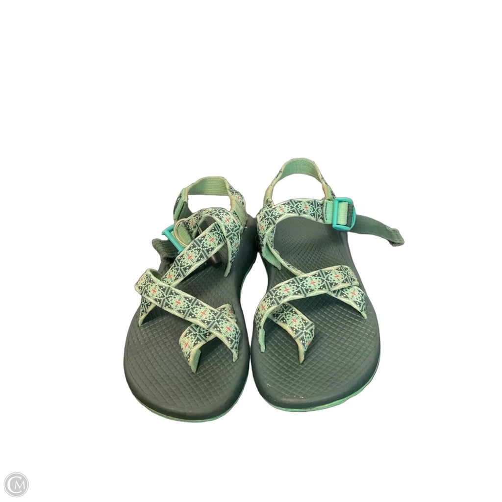 Sandals Sport By Chacos In Blue & Green, Size: 5