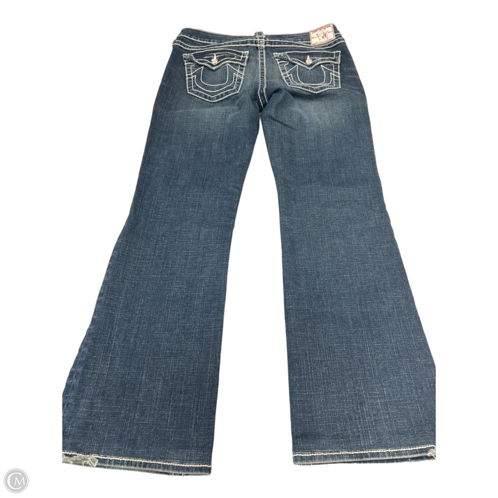 Jeans Boot Cut By True Religion In Blue Denim, Size: 14