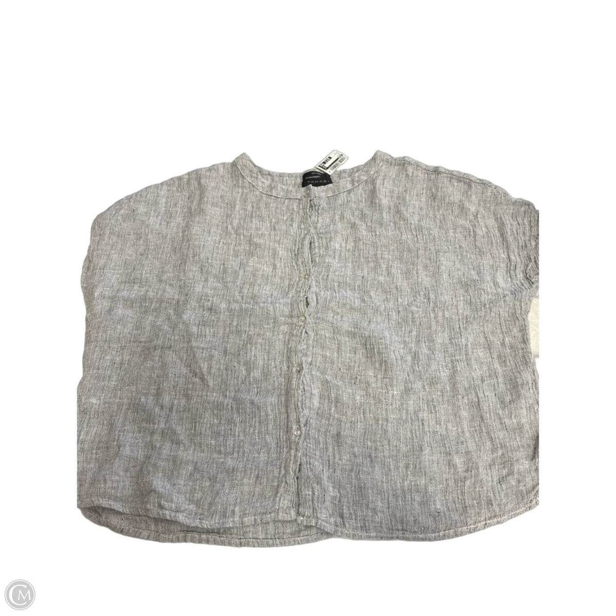 Top Short Sleeve By Tahari In Black, Size: S