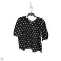 Top Long Sleeve By Loft In Black & White, Size: M