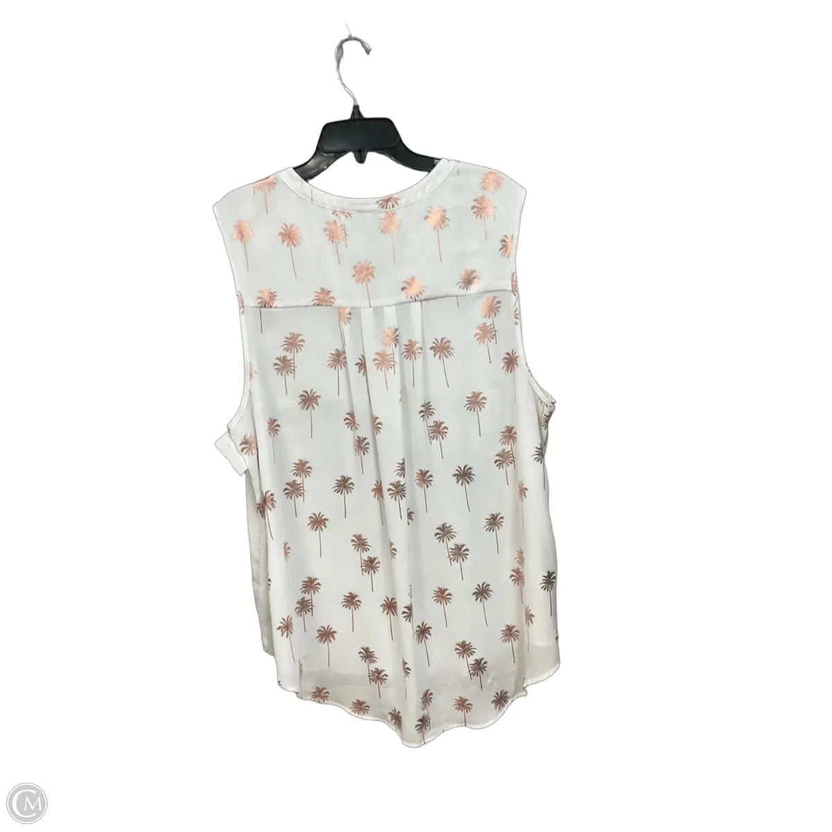 Blouse Sleeveless By Torrid In White, Size: 3x