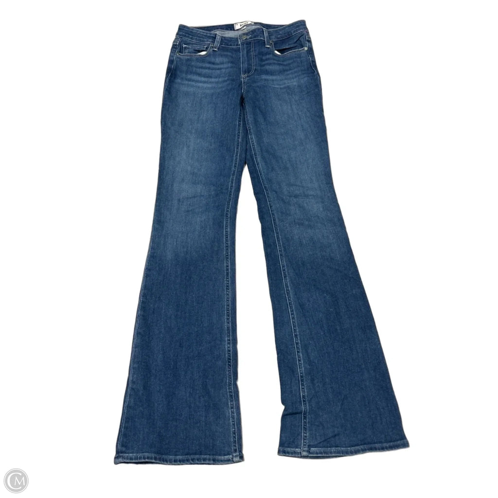 Jeans Boot Cut By Paige In Blue Denim, Size: 4