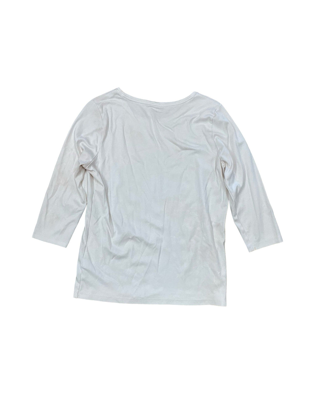 Top Ls Basic By L.L. Bean In Cream, Size:L