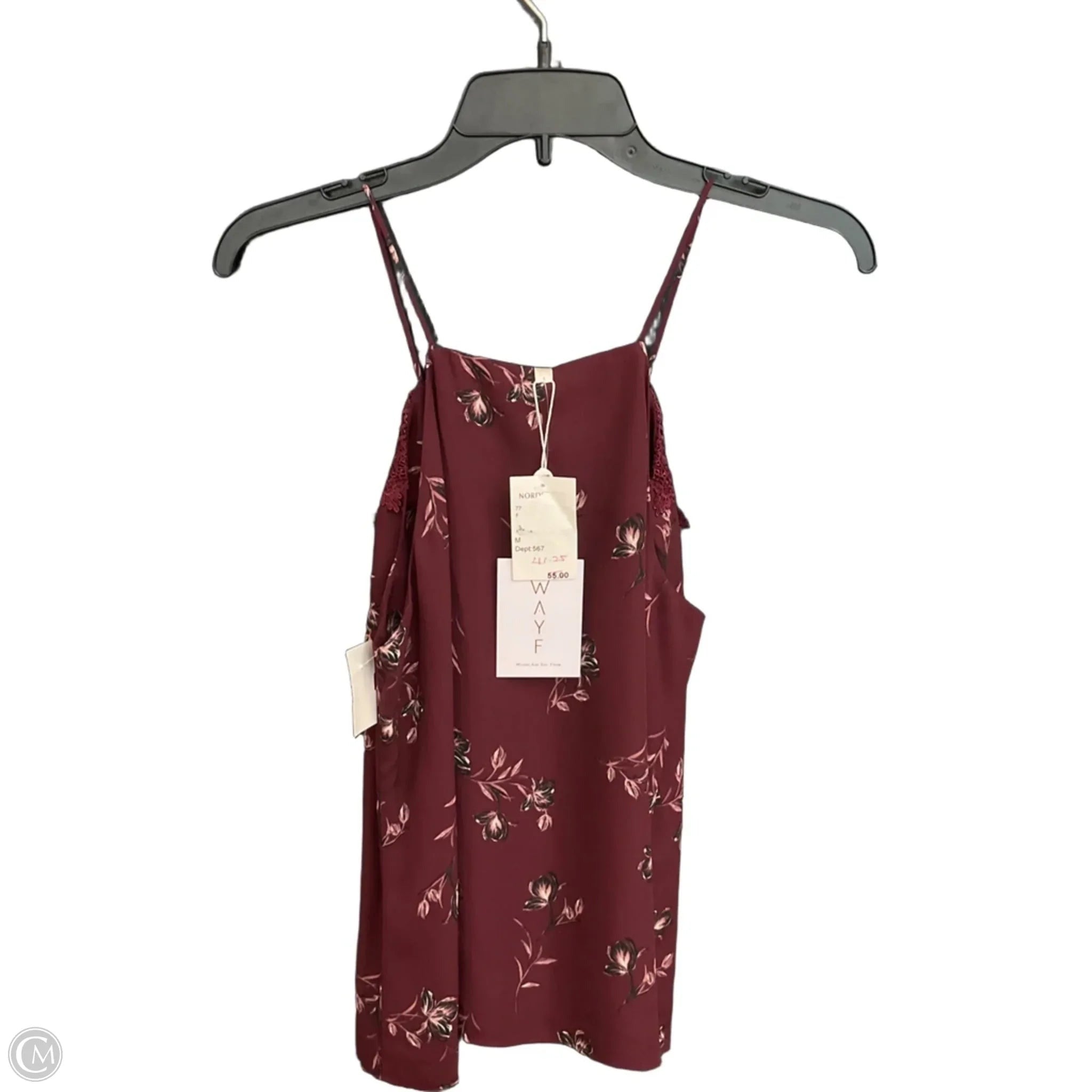 Top Sleeveless By Wayf In Purple, Size: M