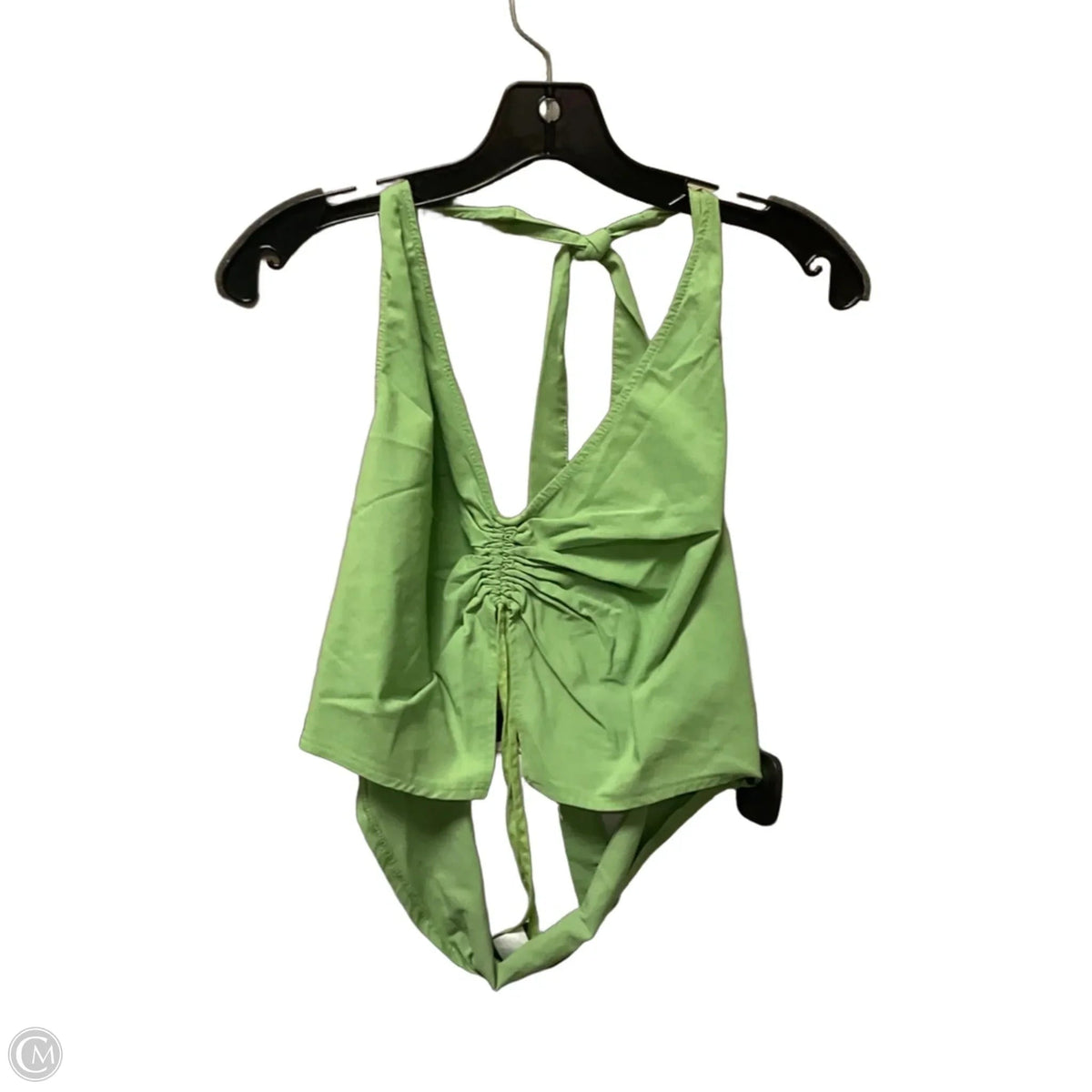 Top Sleeveless By Divided In Green, Size: Xl