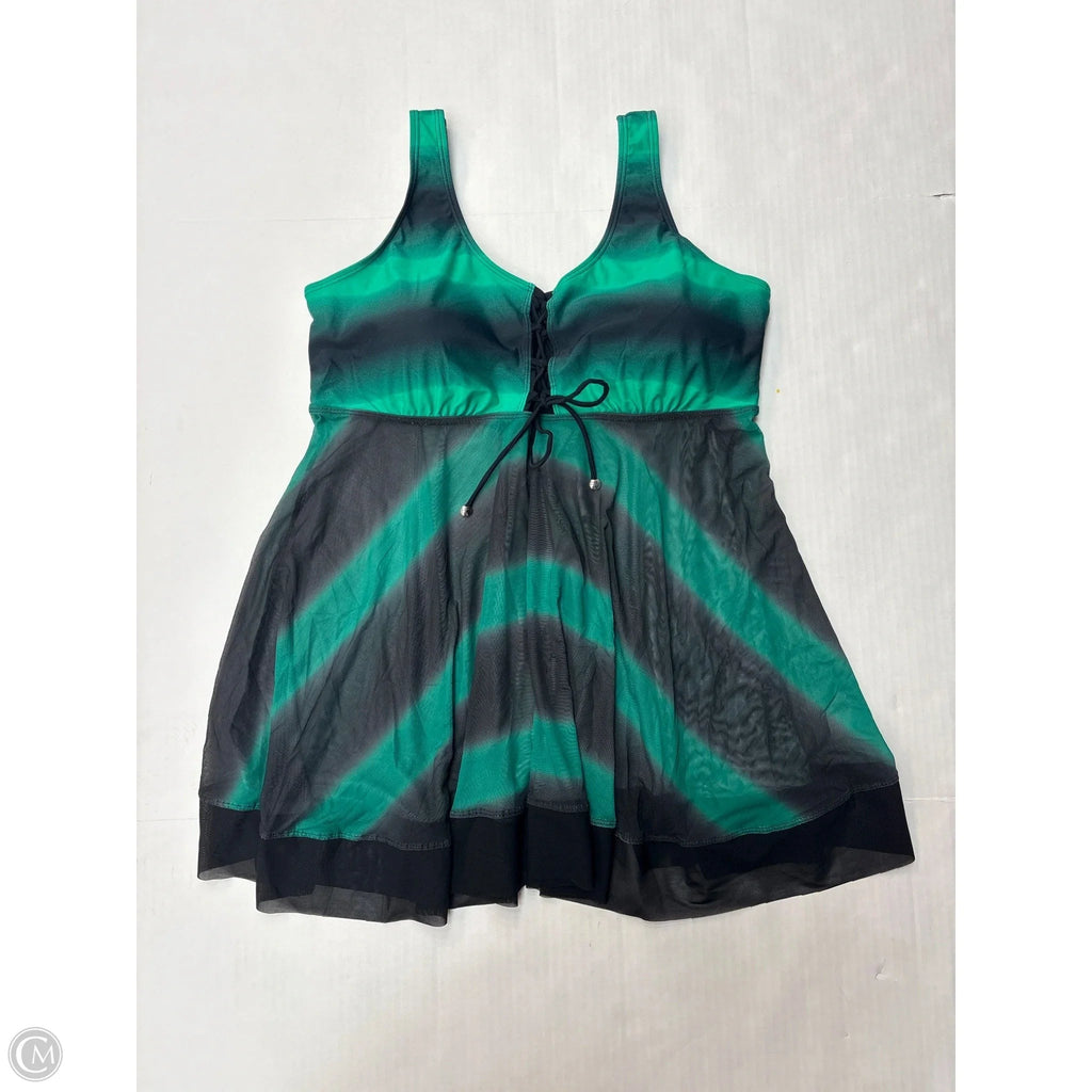 Swimsuit Top By Nine West In Green, Size: Xl