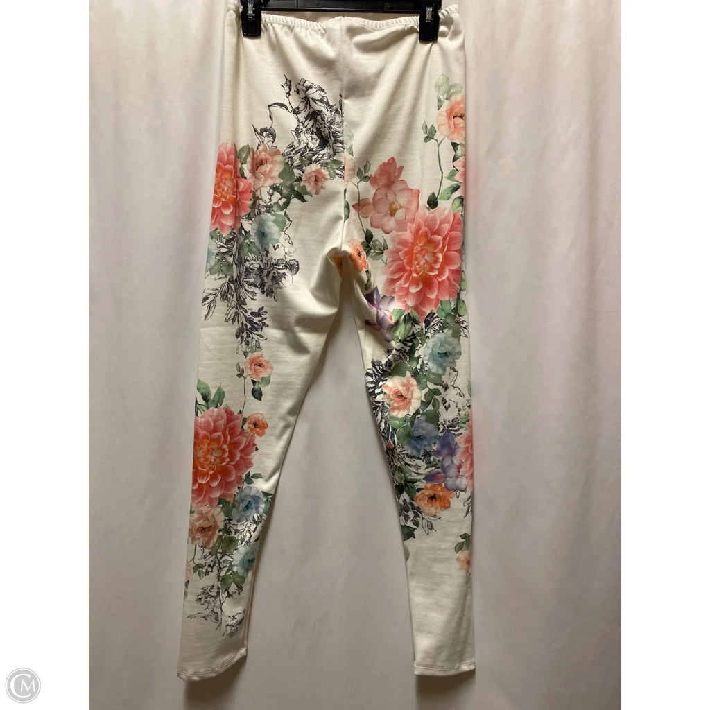 Pants Leggings By Clothes Mentor In White, Size: 2x