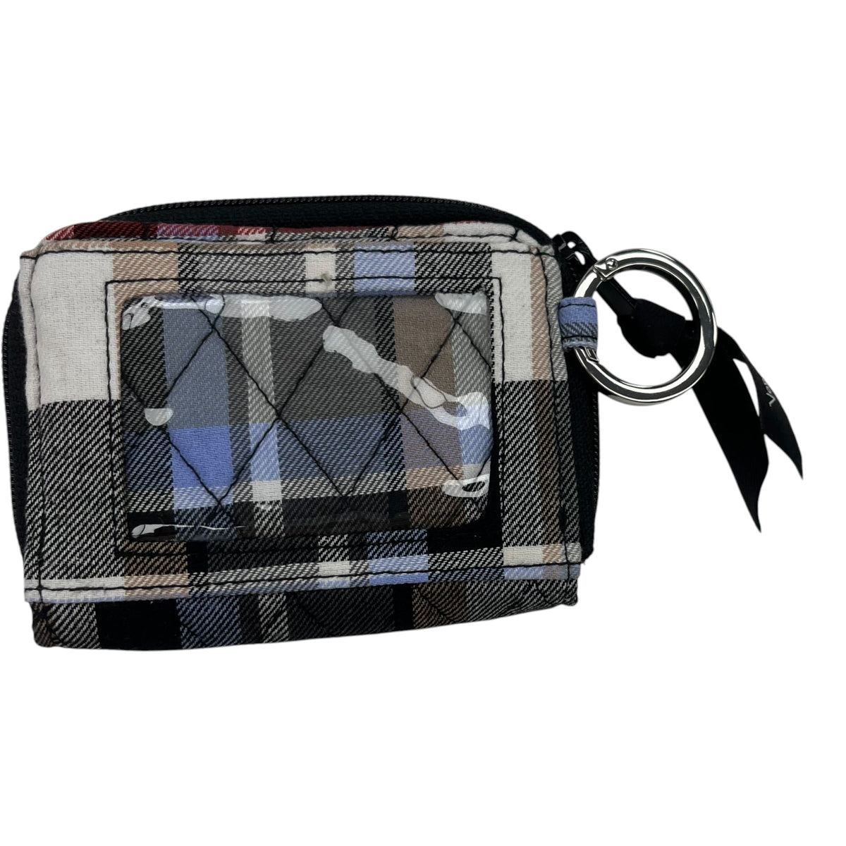 Wallet By Vera Bradley In Black & Blue, Size:Small