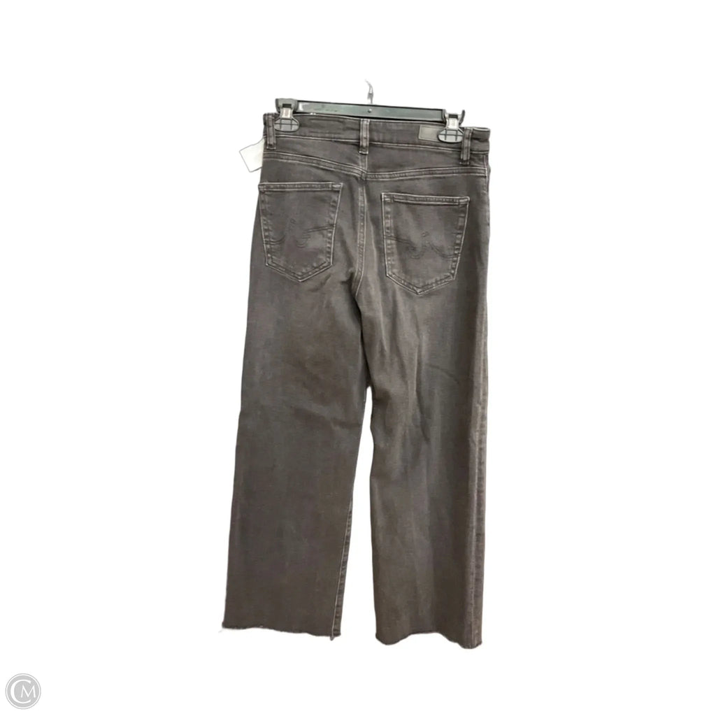 Jeans Wide Leg By Adriano Goldschmied In Black Denim, Size: 2