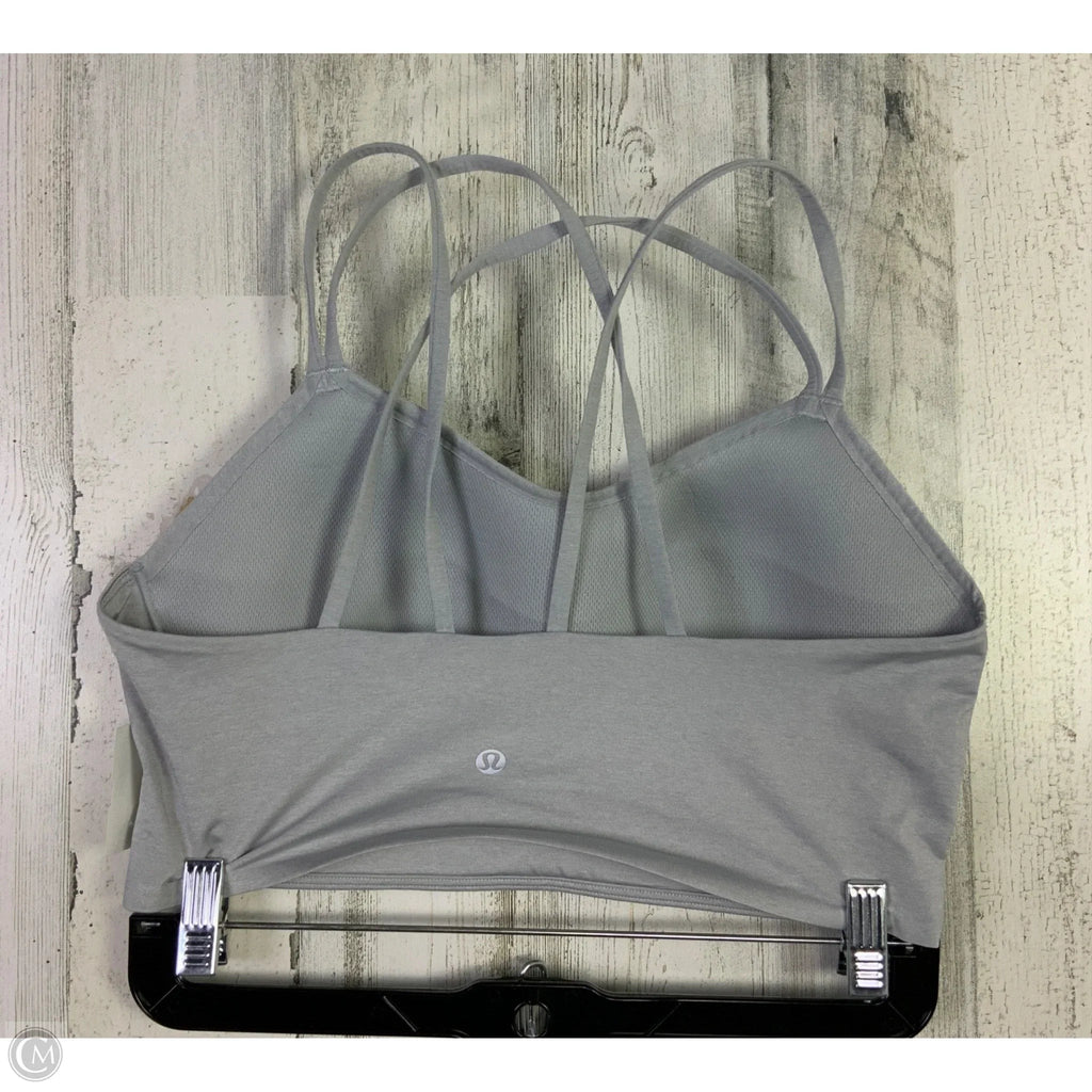 Athletic Bra By Lululemon In Grey, Size: M