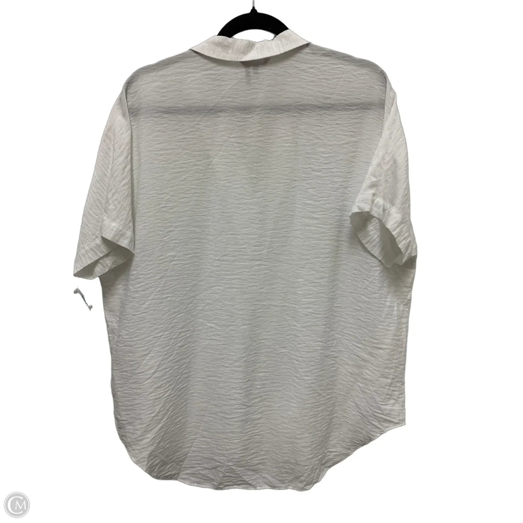 Top Short Sleeve By Nic + Zoe In White, Size: Xl