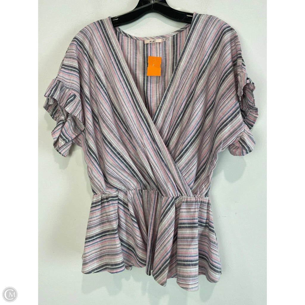 Top Short Sleeve By Mi Ami In Pink, Size: M