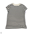 Top Short Sleeve By A New Day In Black & Cream, Size: L