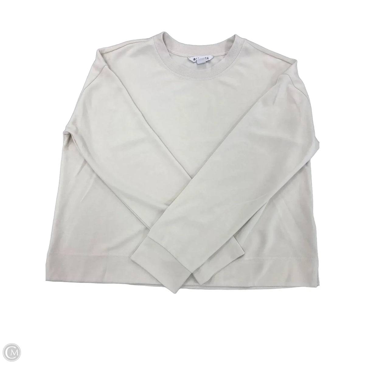 Top Long Sleeve By Athleta In Cream, Size: L