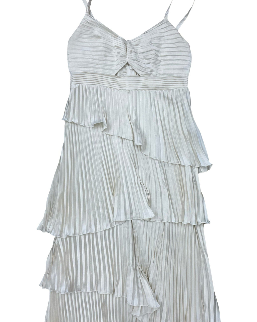 Dress Party Long By Abercrombie And Fitch In Cream, Size:L