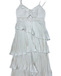 Dress Party Long By Abercrombie And Fitch In Cream, Size:L