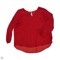 Blouse Long Sleeve By Maurices In Red, Size: 3x