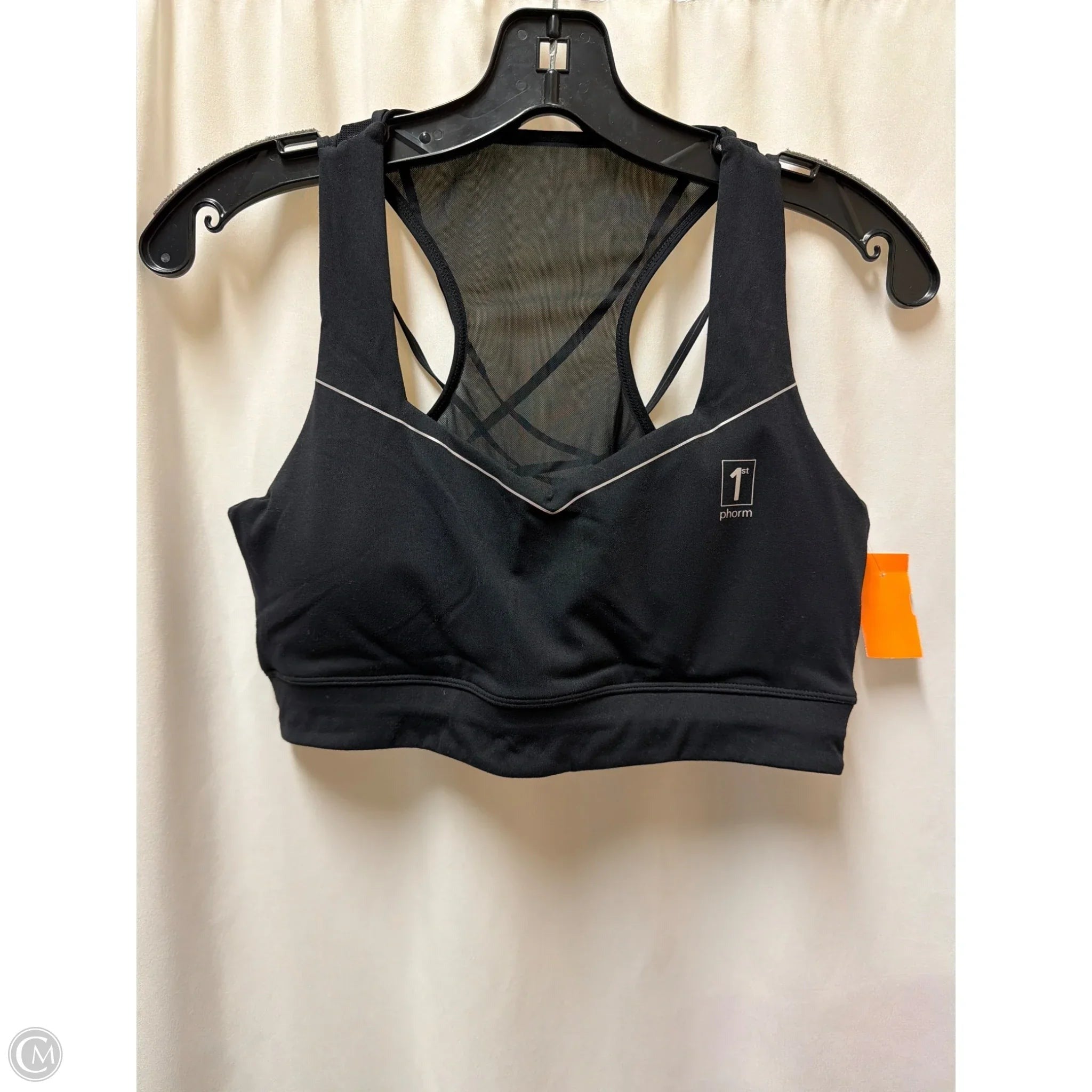 Athletic Bra By Clothes Mentor In Black, Size: L