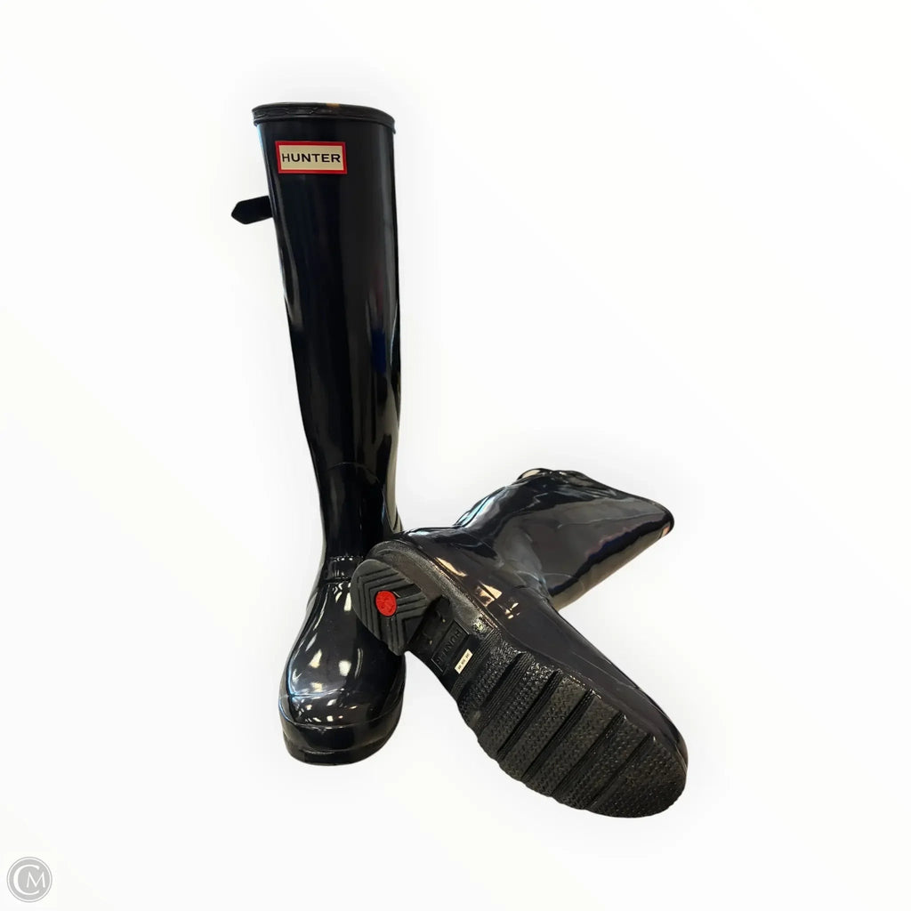 Boots Rain By Hunter In Navy, Size: 8