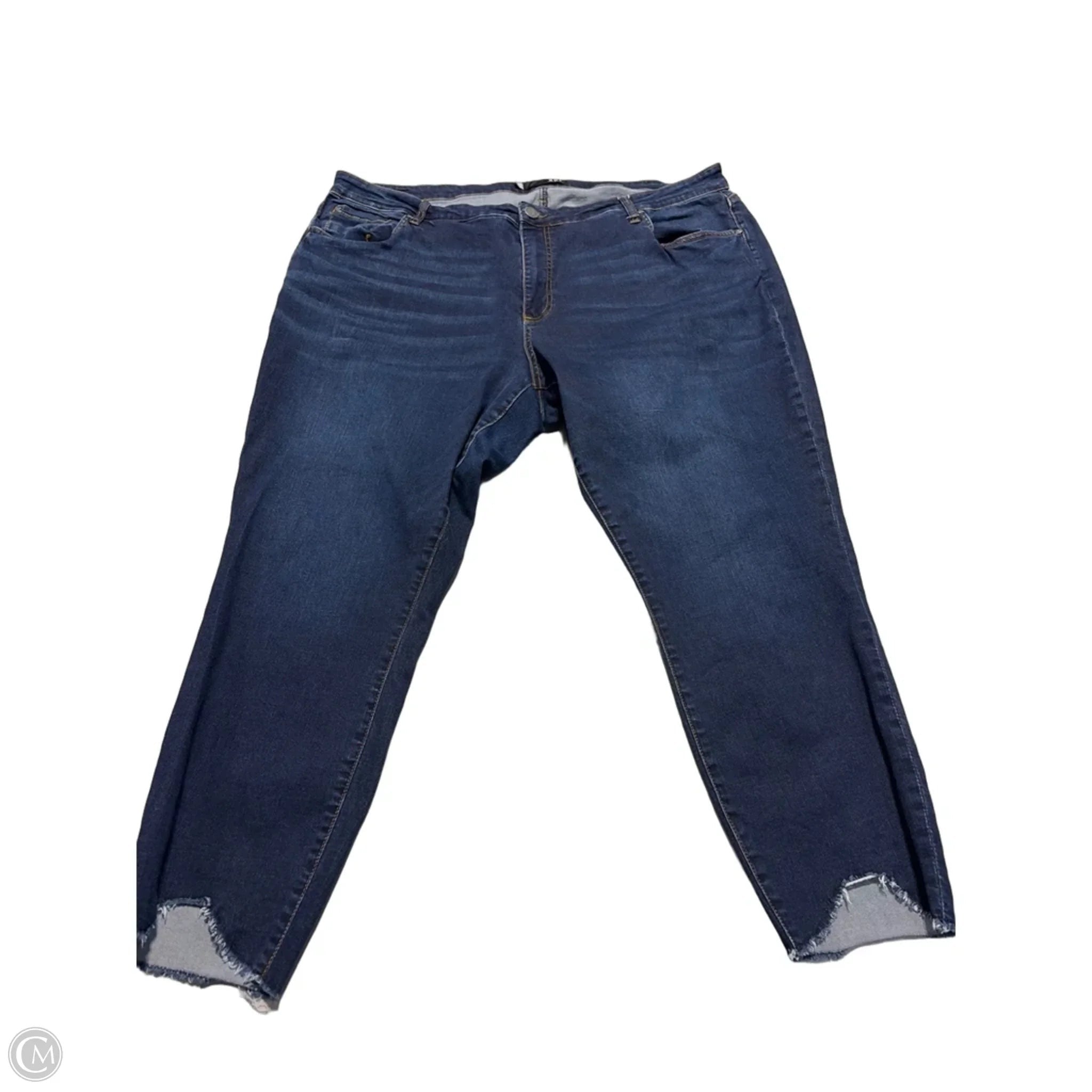Jeans Straight By Kut In Blue Denim, Size: 24