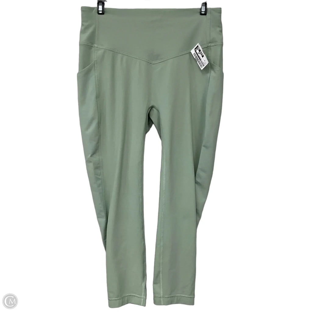 Athletic Leggings By Lululemon In Green, Size: 10
