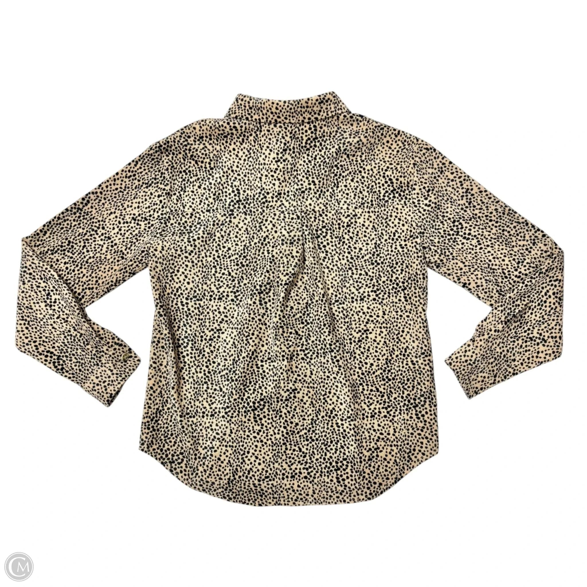 Jacket Shirt By SM Wardrobe In Animal Print, Size: M