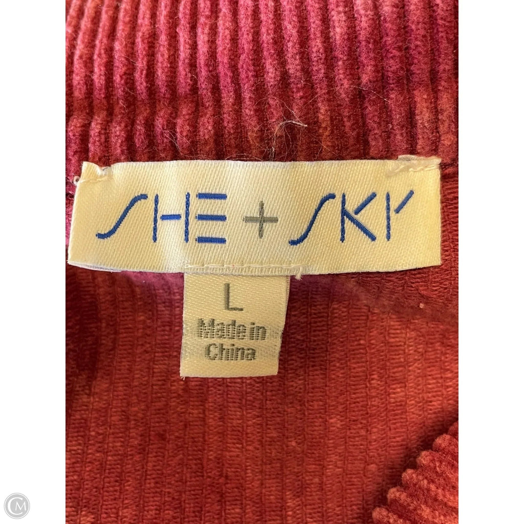 Jacket Other By She + Sky In Red, Size: L