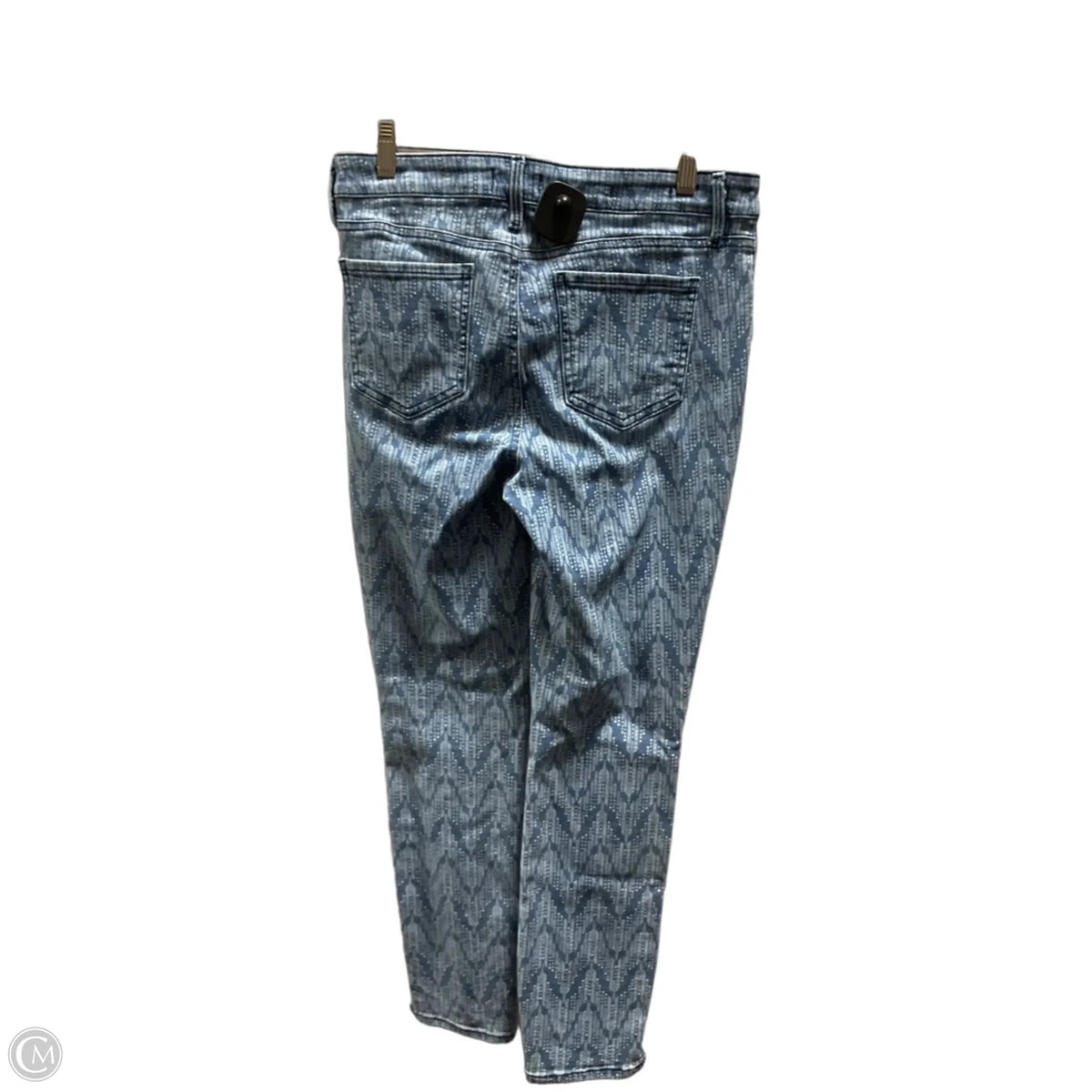 Jeans Skinny By Not Your Daughters Jeans In Blue & White, Size: 4