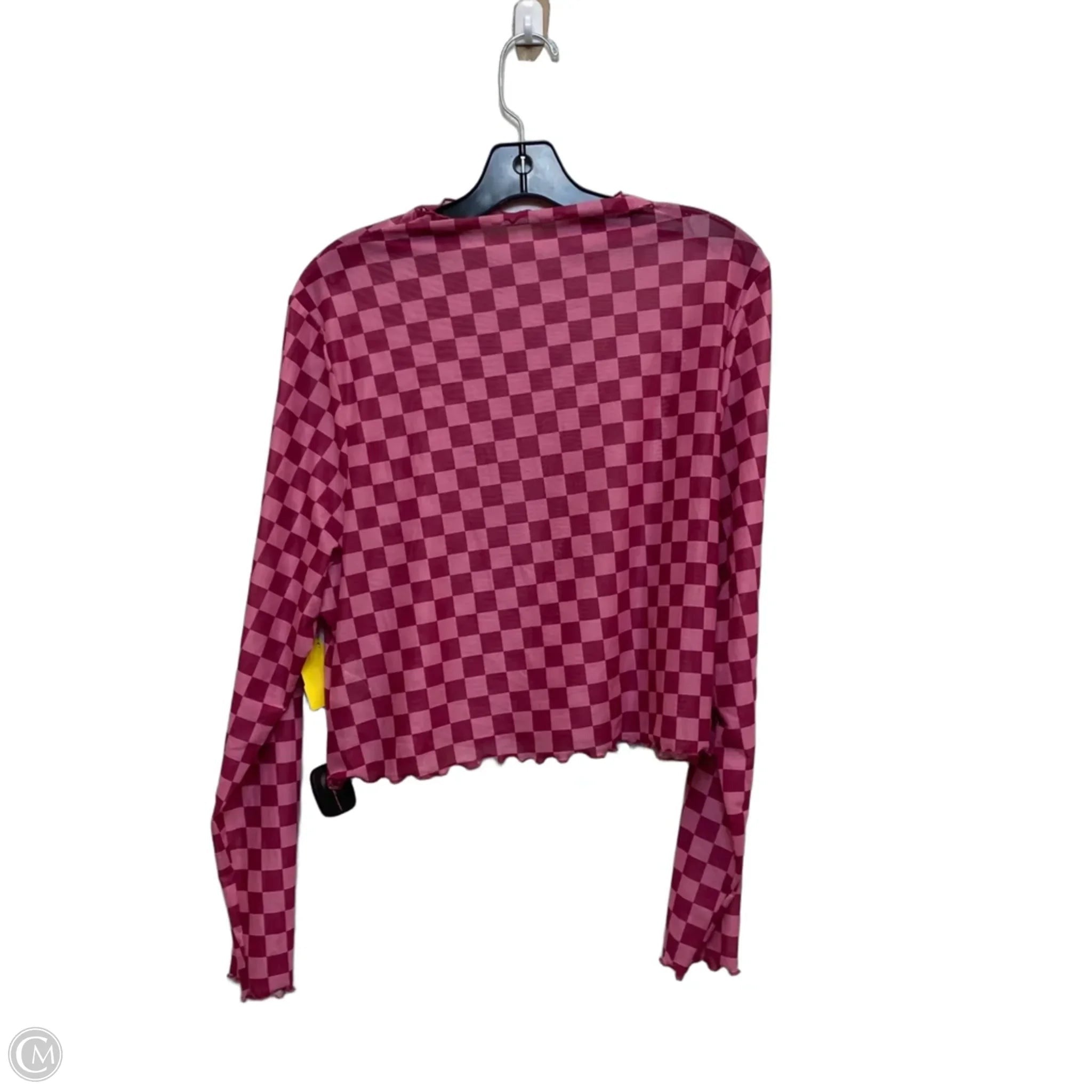 Top Long Sleeve By Shein In Pink, Size: 4x