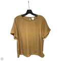 Top Short Sleeve By A New Day In Brown, Size: L