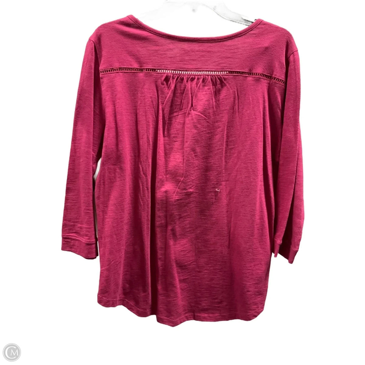 Top 3/4 Sleeve By Eddie Bauer In Purple, Size: L