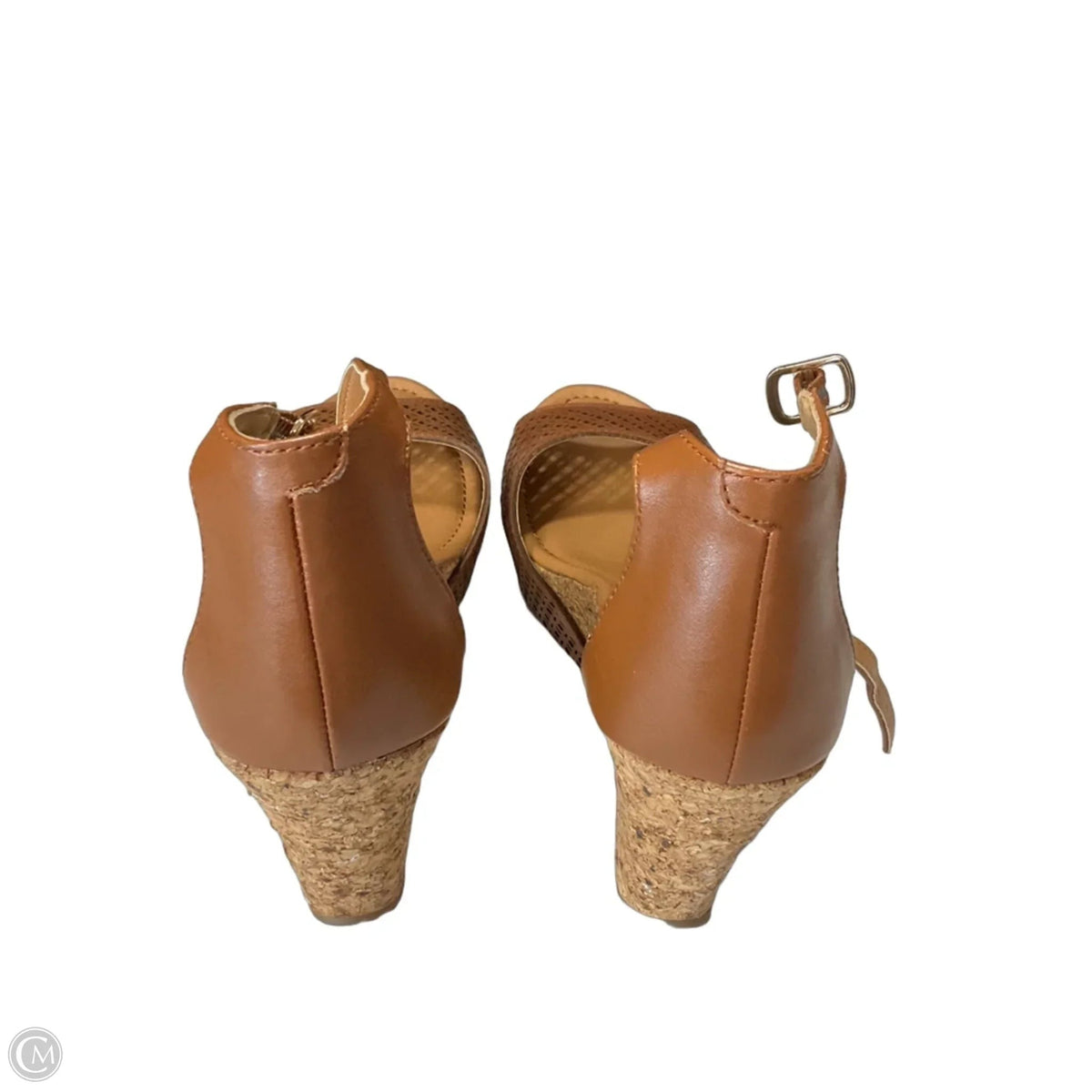 Sandals Heels Wedge By Kenneth Cole Reaction In Brown, Size: 7.5