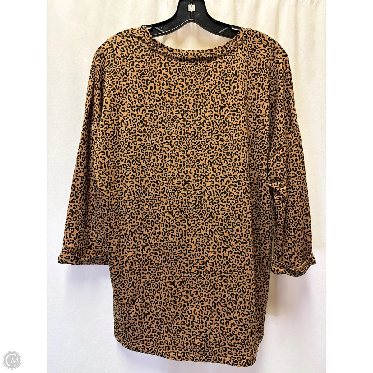 Top Long Sleeve By Crown And Ivy In Animal Print, Size: S