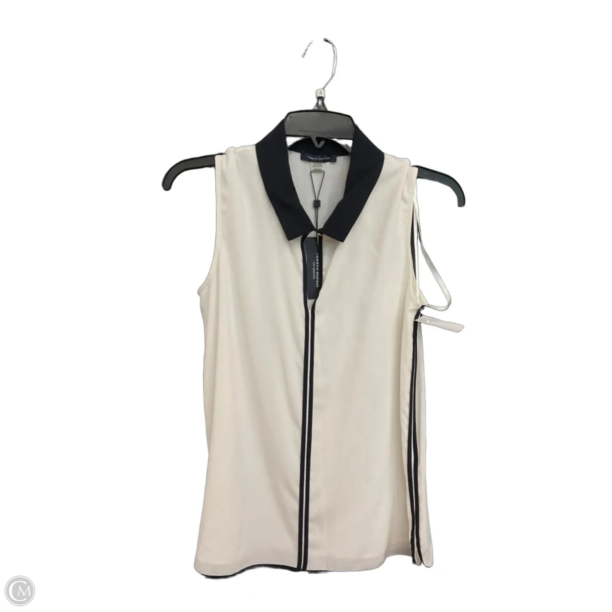 Top Sleeveless By Tommy Hilfiger In White, Size: S