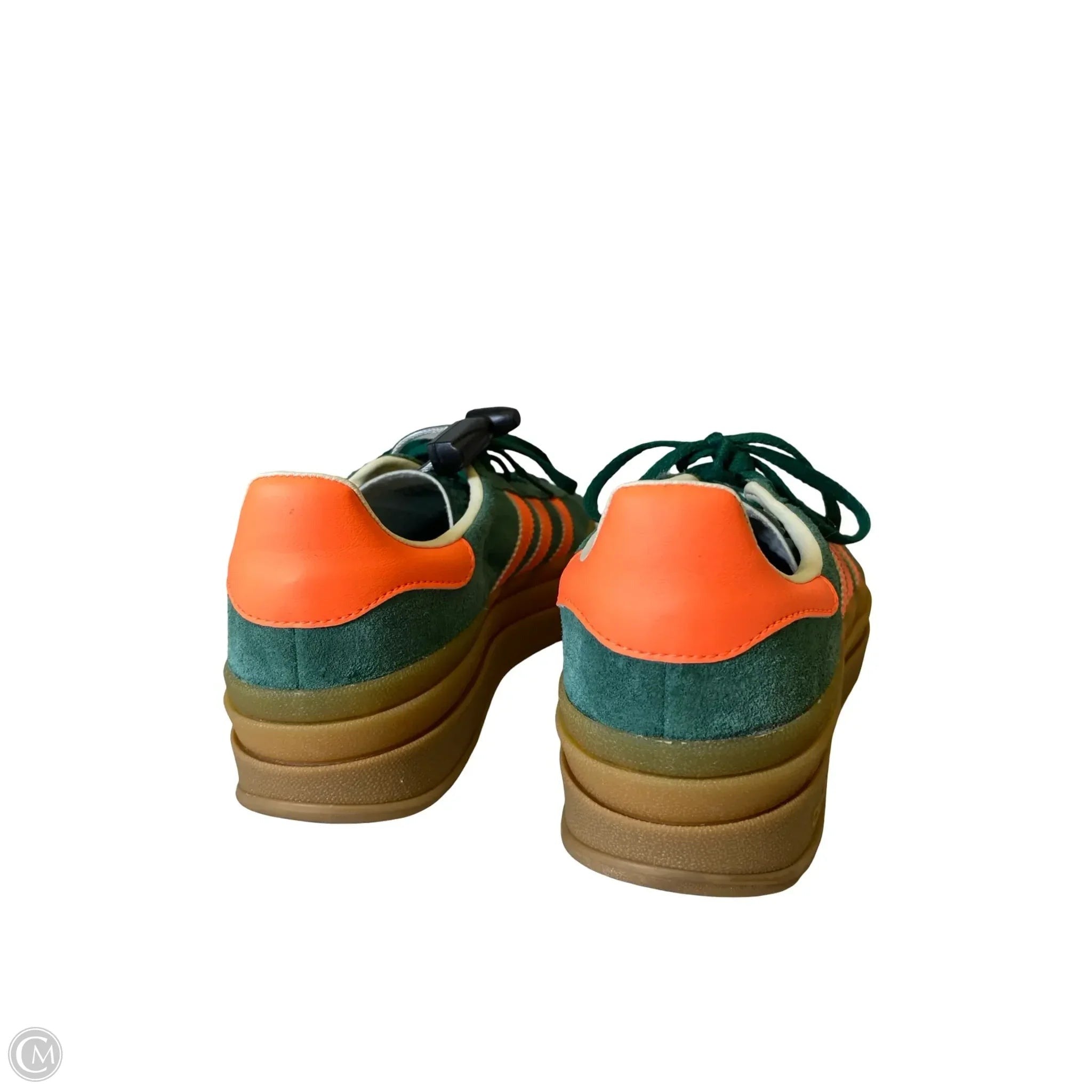 Shoes Sneakers By Adidas In Green & Orange, Size: 6