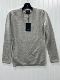 Sweater Cashmere By Cmc In Grey, Size:Xs NWT