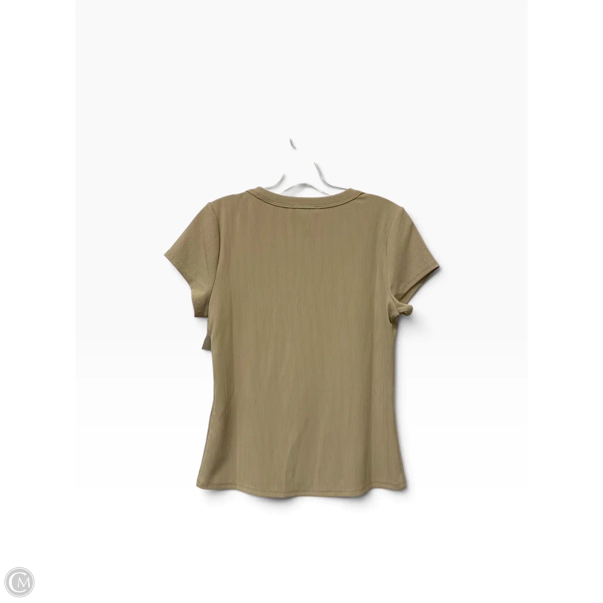 Top Short Sleeve Basic By White House Black Market In Beige, Size: M