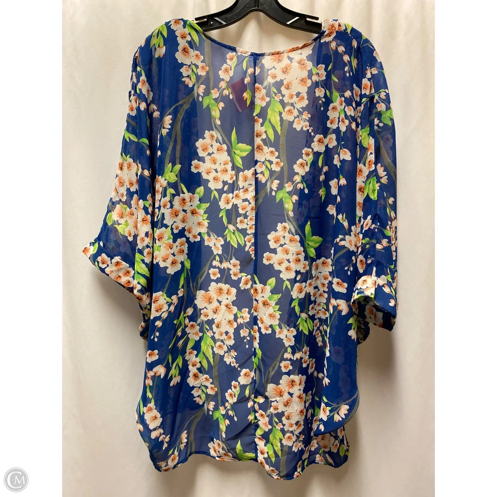 Swimwear Cover-up By Clothes Mentor In Blue, Size: S