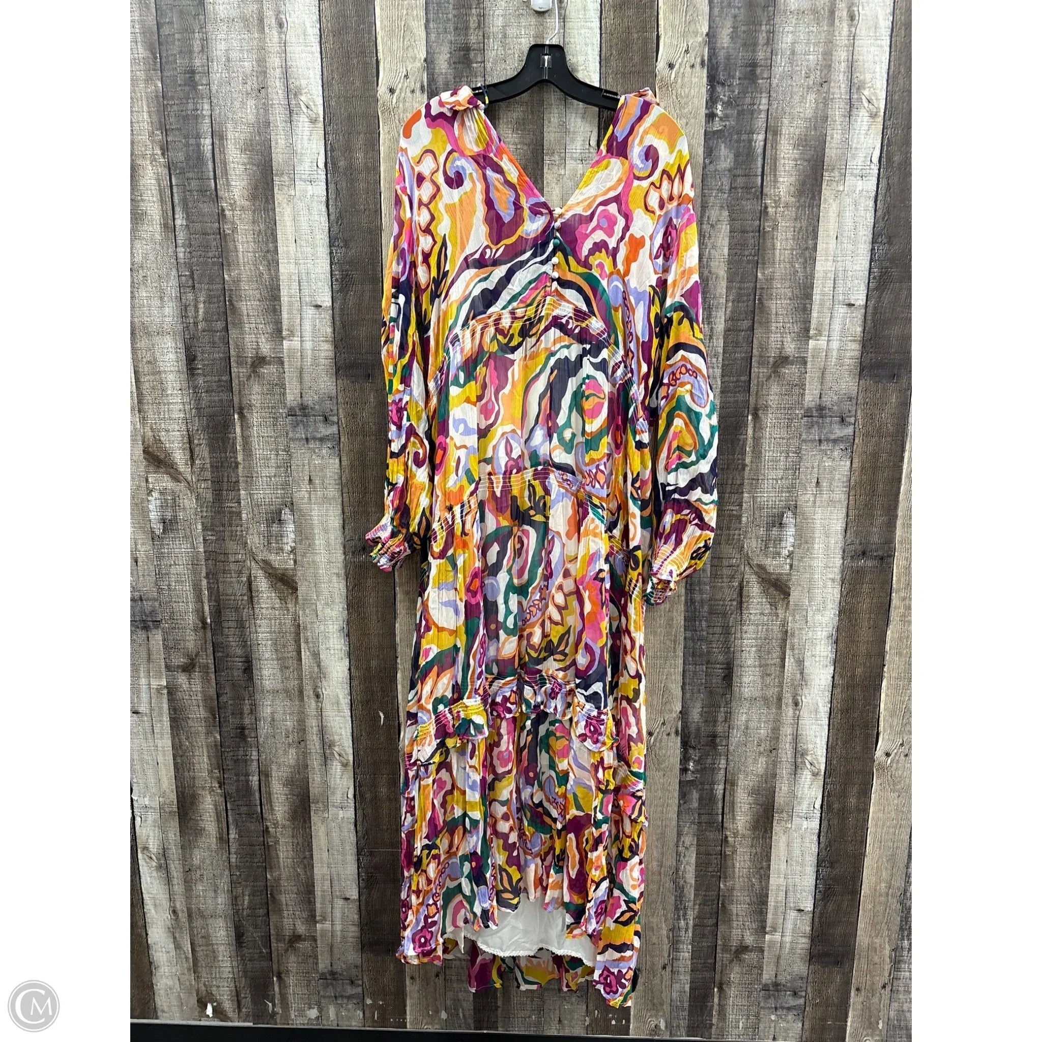 Dress Casual Maxi By Anthropologie In Multi-colored, Size: M