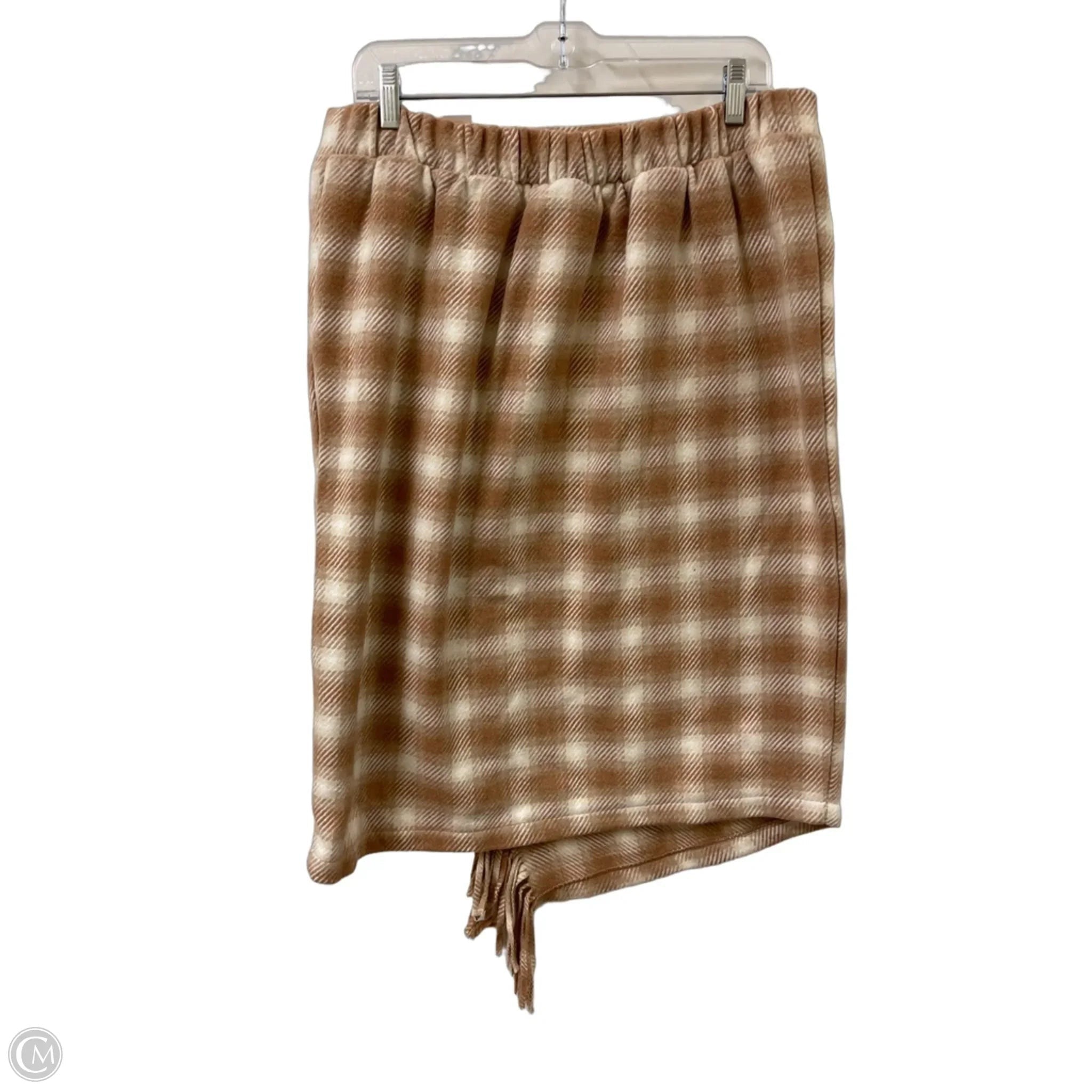 Skirt Maxi By Time And Tru In Tan, Size: 12