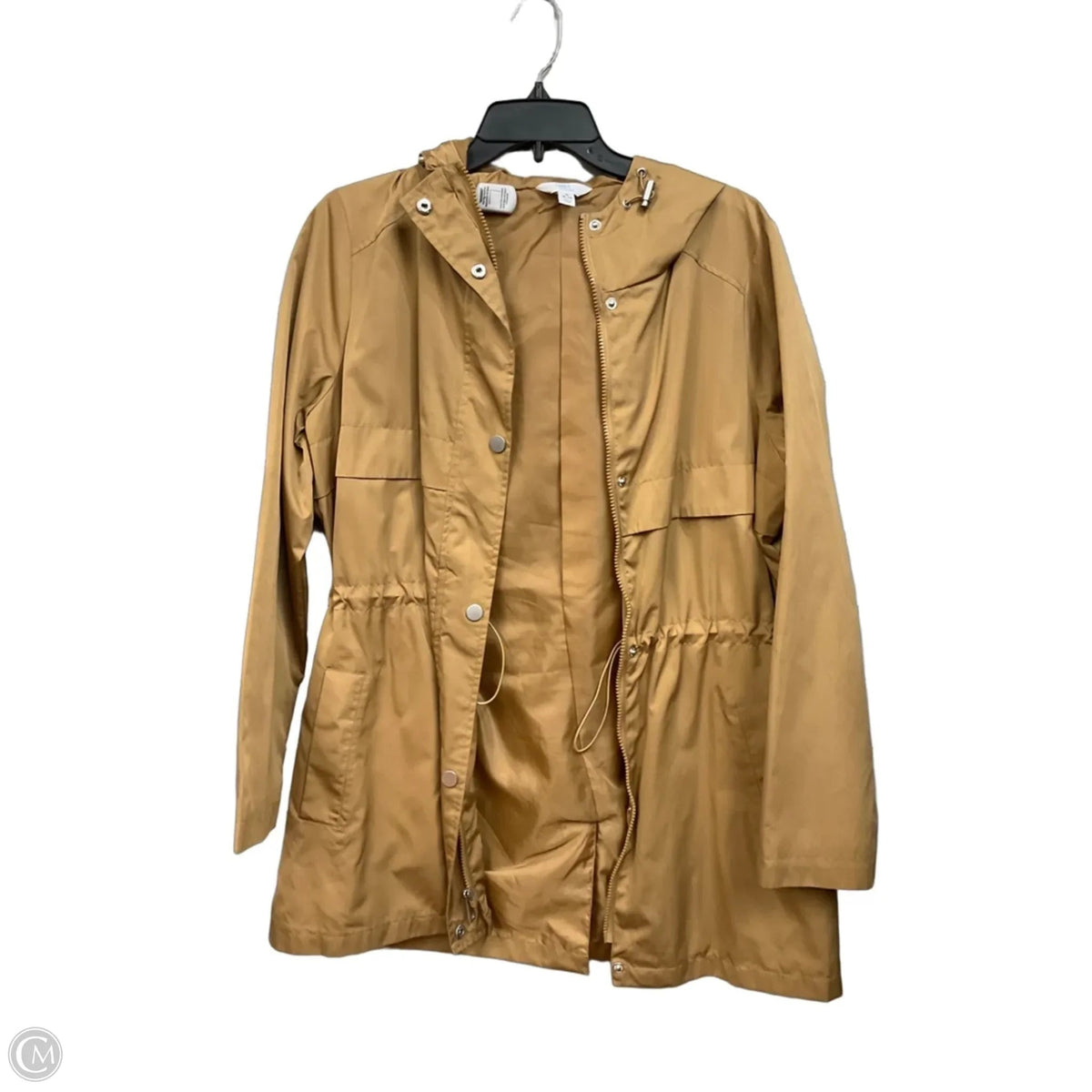 Jacket Windbreaker By Time And Tru In Tan, Size: M