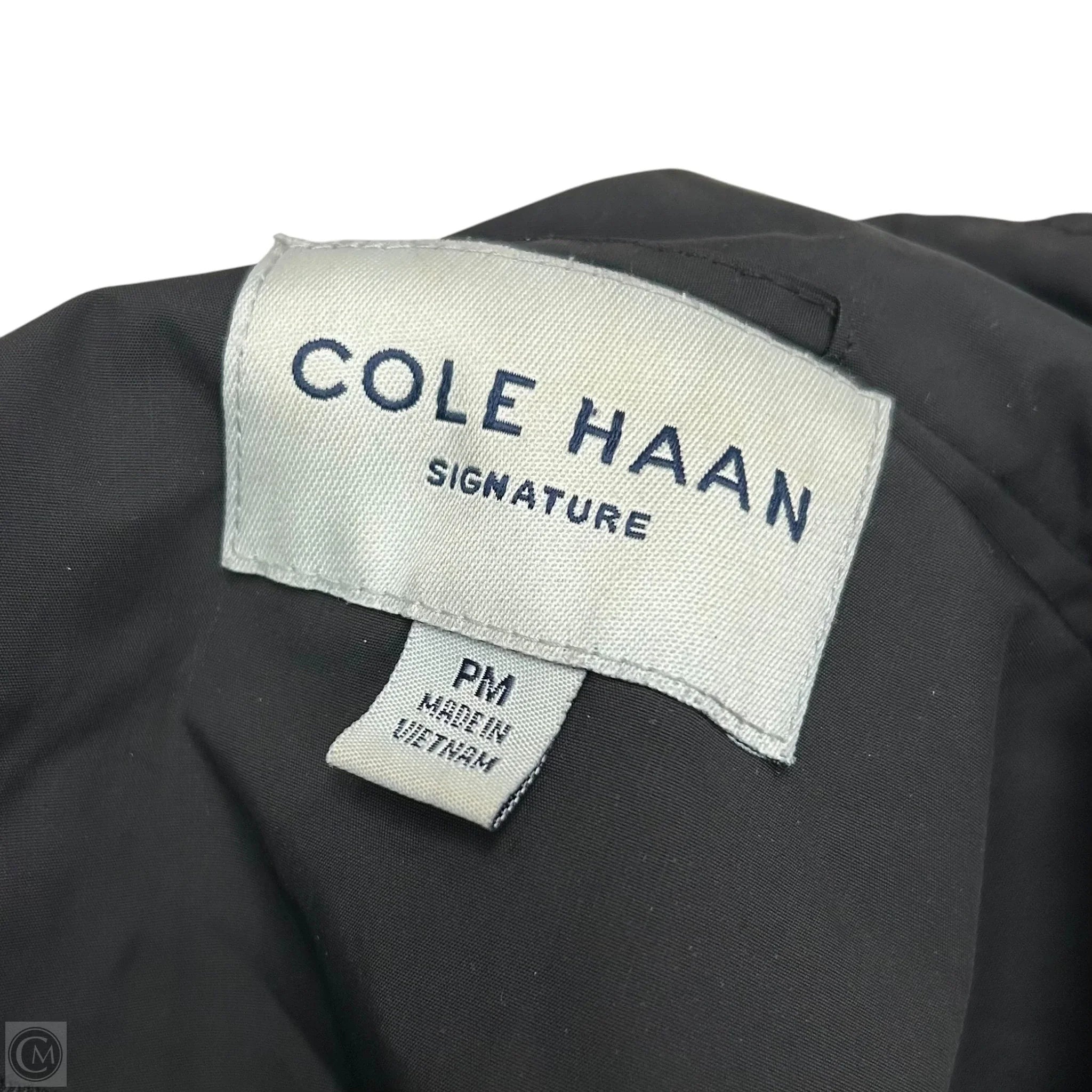 Coat Raincoat By Cole-haan In Black, Size: Mp