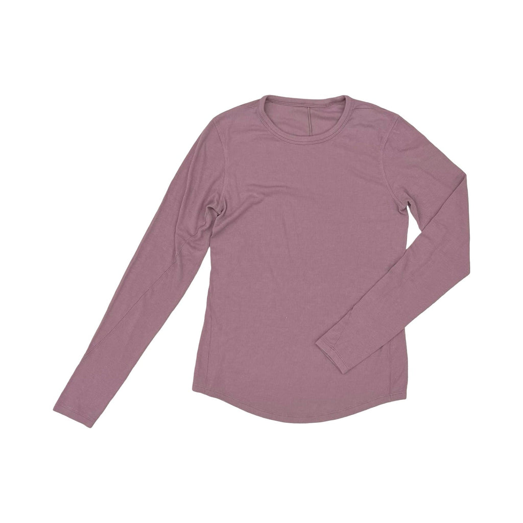 Athletic Top Ls Collar By Lululemon In Purple, Size:L