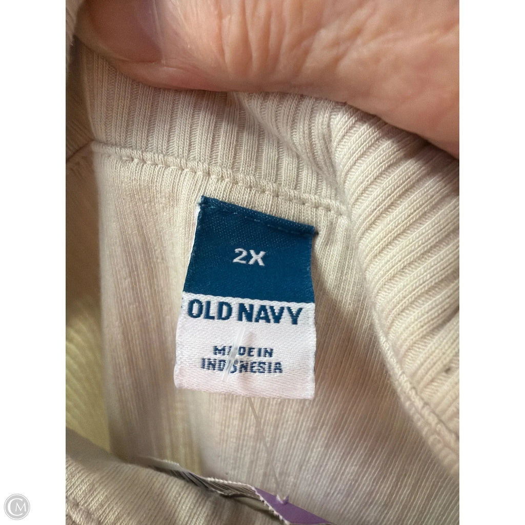 Top Sleeveless By Old Navy In Beige, Size: 2x